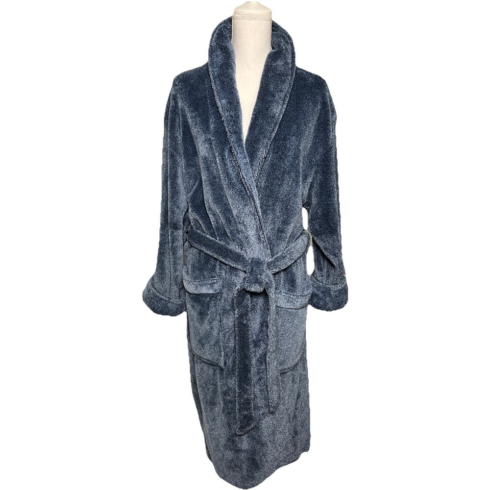 Daniel Buchler Mens‎ M/L Plush Blue Robe